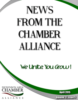 We Unite, You Grow ! - Dickinson Area Chamber of Commerce