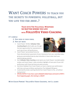 WANT COACH POWERS TO TEACH YOU THE SECRETS TO