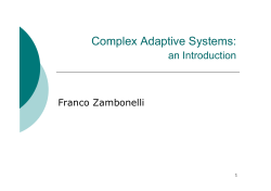 Complex Adaptive Systems: