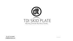TDI Skid Plate Installation-ALH