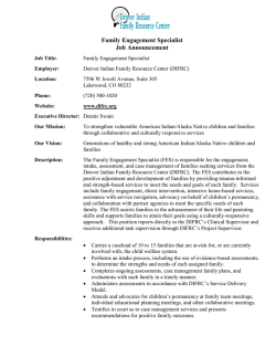 JA Family Engagement Specialist 5 2015