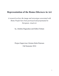 Representation of the Roma Otherness in Art