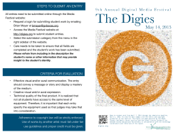 Brochure - the 9th Annual Digital Media Festival | The Digies