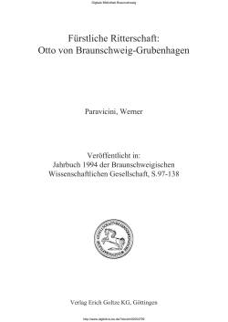Jahrbuch 1994 der Braunschweigischen Wissenschaftlichen