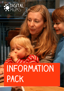 Digital Mums information pack March 2015