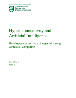Hyper-connectivity and Artificial Intelligence