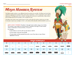 Maya Number System Lesson student printable-1 - Dig