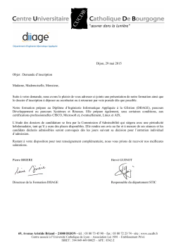 Lettre accompagnement dossier d`inscription 2015 - DIIAGE