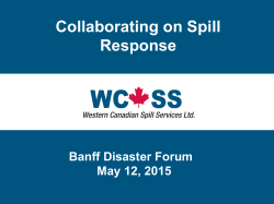 Collaborating on Spill Response