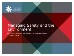 Managing Safety and the Environment