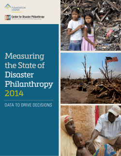 The Report it here - The Center for Disaster Philanthropy