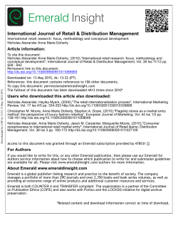 International retail research