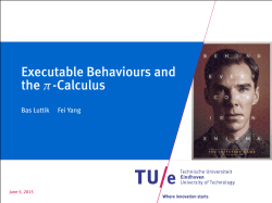 Executable Behaviours and the -Calculus - ICE 2015