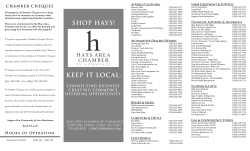 Shop Hays. Keep it Local. - Hays Area Chamber of Commerce
