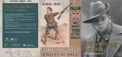 Discover our Anzac history online - Discovering Anzacs
