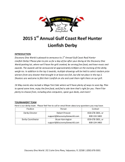 2015 1 Annual Gulf Coast Reef Hunter Lionfish Derby