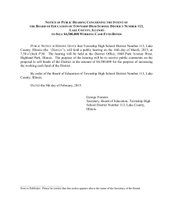 03-16-15 Public Hearing Notice and Notice of Intent $4.5M