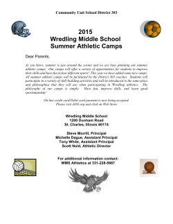 Wredling Middle School Athletic Camps