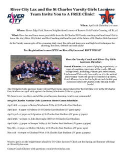 River City Lax and the St Charles Varsity Girls Lacrosse Team Invite