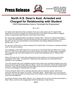 North H.S. Dean`s Asst. Arrested and Charged for Relationship with