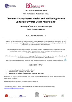 âForever Young: Better Health and Wellbeing for our