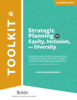 IT Strategic Planning - Equity, Inclusion, and Diversity
