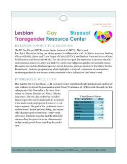 LGBT Resource Center Winter 2015