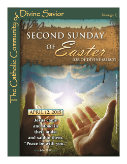April 12, 2015 - the Catholic Community of Divine Savior