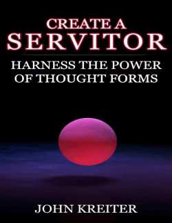 Creating Your Servitor