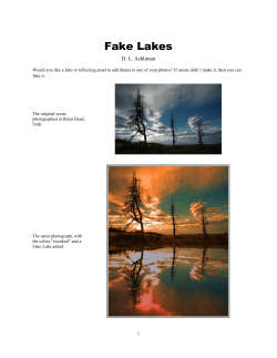 Fake Lakes