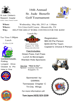 16th Annual St. Jude Benefit Golf Tournament