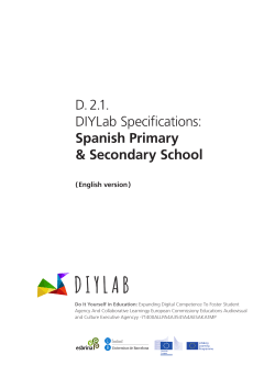 D. 2.1. DIYLab Specifications: Spanish Primary & Secondary School