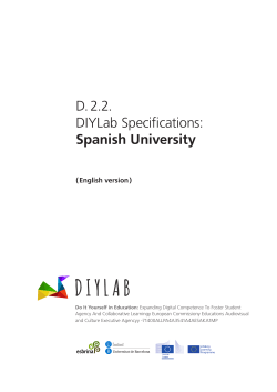 D. 2.2. DIYLab Specifications: Spanish University