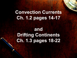 Convection Currents Ch. 1.2 pages 14