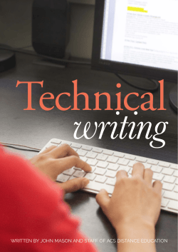 chapter 1 scope and nature of technical writing