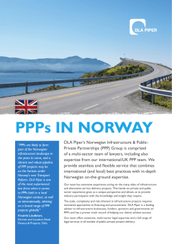 PPPs IN NORWAY