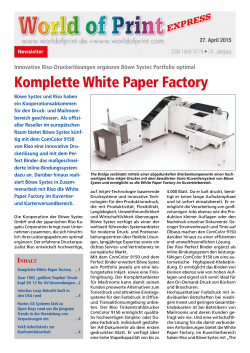 Komplette White Paper Factory - CAT