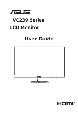 VC239 Series LCD Monitor User Guide