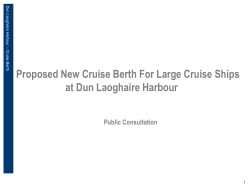 Proposed New Cruise Berth For Large Cruise Ships at Dun