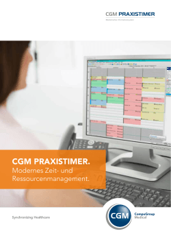 CGM PRAXISTIMER. - Health IT