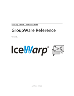 GroupWare Reference