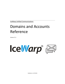 Domains and Accounts Reference