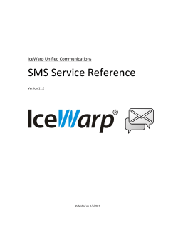 SMS Service Reference