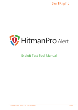 Exploit Test Tool Manual