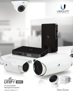 UniFi&Acirc;&reg; Video User Guide