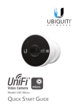 UniFi Video Camera Micro UVC-MICRO Quick