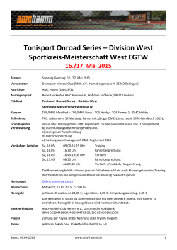 Tonisport Onroad Series â Division West Sportkreis