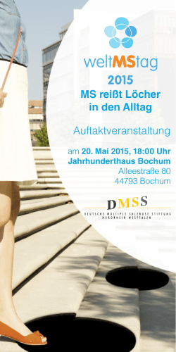 Auftaktveranstaltung zum Welt MS Tag 2015, Bochum