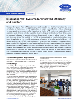 Integrating VRF Systems for Improved Efficiency