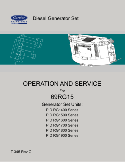 OPERATION AND SERVICE 69RG15
